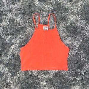 Orange Halter Top